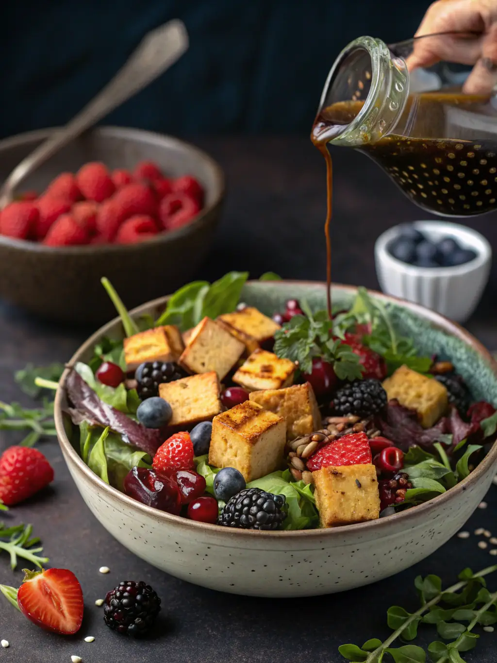 A vibrant and appetizing display of Yoko Sushi's vegan sushi options, including colorful vegetable rolls, tofu-based nigiri, and creative plant-based dishes.